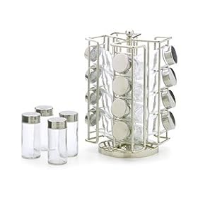 RSVP International Revolving Spice Rack 16-bottle by International Silver
