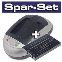 Festplatten: Samsung SLB-1037, SLB-1137 Spar-Set Ladeger�t inkl. Akku