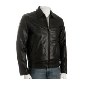 Kenneth Cole Reaction brown leather Kent jacket 