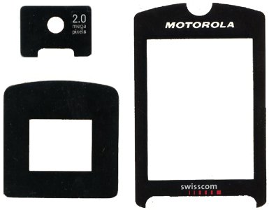 Digitalkameras: Displayglas Motorola Razr V3x Original 3-Teilig ( vorder + innen+ Kamera Display )