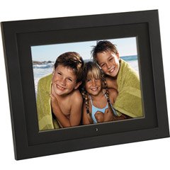 Sunpak 8 inch Digital Photo Frame, with Black Wood Frame, and Wireless Remote Control