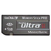 Festplatten: Sandisk Ultra II MS 1024.0 MB Memory Stick Card 1024MB Pro EU