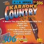 Karaoke Music CDG: Chartbuster 6X6 CDG CB20306 - COUNTRY HOT HITS Vol. 306