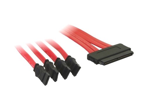 Festplatten: SAS auf 4x SATA Anschlusskabel, 0,75m