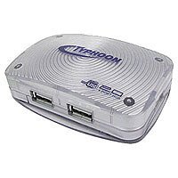 TV Ger&auml;te: Typhoon USB 2.0 MINI HUB 4 PORT silber