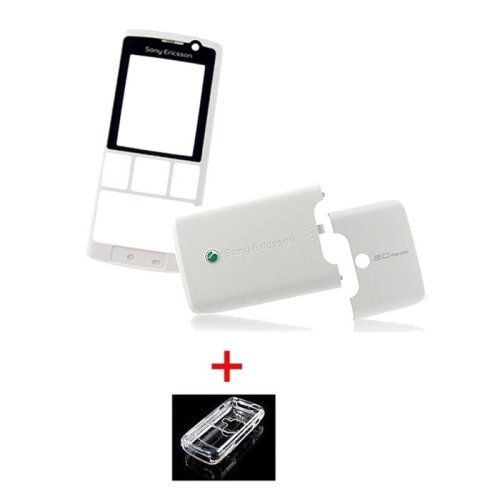 DVD Player: Oberschale f. Sony Ericsson K610i White Edition A+B+E Cover + Crystal Case
