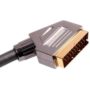 Handys ohne Vertrag: Goldkabel Profi Scartkabel rund 5,00m