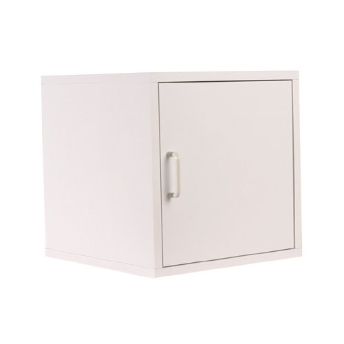 Furniture Cube with Door - White - 15