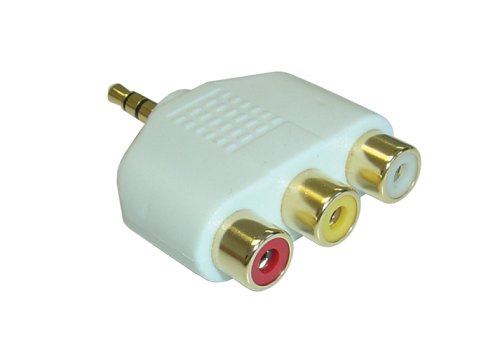Elektronik und Foto: AIV Klinken-Adapter - 3,50 mm - AV Stecker auf 3x Cinch-Buchsen