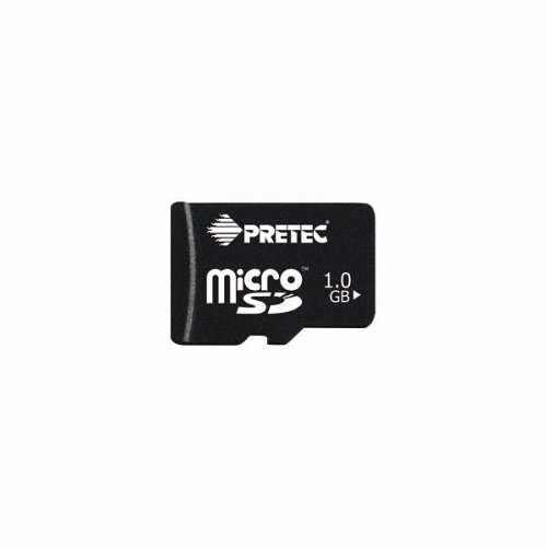 Projektoren: PRETEC Micro Secure Digital Card (inkl. Adapter), 1GB SD Speicherkarte (Retailverpackung)