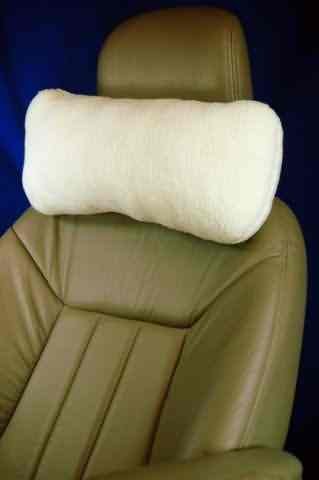 Fleece Car Neck Support Pillow With Headrest Strap 