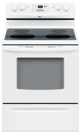 Whirlpool RF367LXSQ 30" Freestanding Electric Range with Convection Oven & Delay Bake: White