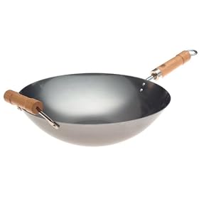 Joyce Chen J20-1115 Pro Chef 14 Inch Carbon Steel Wok - Unseasoned by Woks