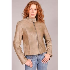 Leather Jacket - Ladies' Classic Leather Scooter Jacket