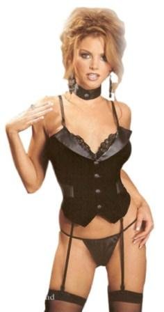 Velvet corset satin
