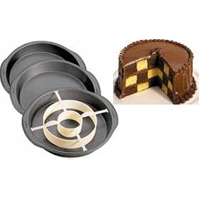 WILTON 4 PIECE CHECKERBOARD CAKE BAKEWARE SET by Wilton