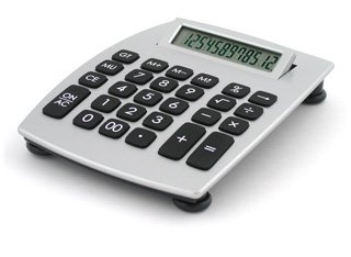 Kamerazubeh&ouml;r: Business Tischrechner silber (Modell 10380)