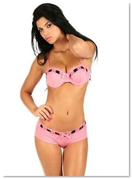 Sexy Ribbon Edged Bra Woman Panty Set