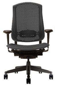 Celle Chair Highly Adjustable by Herman Miller- Graphite on Graphite 