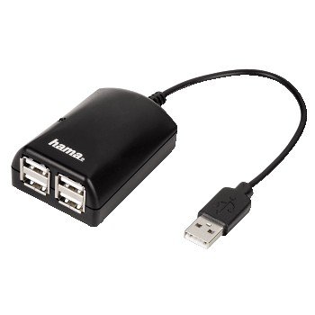 Heimkinosysteme: Hama  USB 2.0 Hub 1:4, kompakte Version