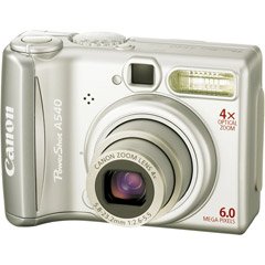 Canon PowerShot A540 6MP Digital Camera with 4x Optical Zoom