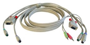 Kompaktanlagen: KVM+Audio-Kabel (CPU Switch LITE & Smart Audio) 1m