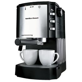 Hamilton Beach 40729 Espresso Cappuccino Maker with Pod Holder by Espresso Machines