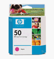 HP 50 Magenta Inkjet Print Cartridge - SN-20579