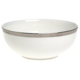 Mikasa Crown Jewel Platinum Bone China Serving Bowl by Mikasa