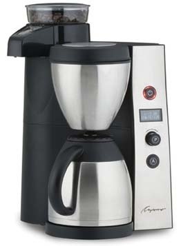 Capresso 45505 Coffee Maker, CoffeeTEAM Thermal with Burr Grinder