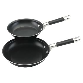 Farberware Millennium 12117 8 Inch and 10 Inch Skillet Twin - Black by Farberware