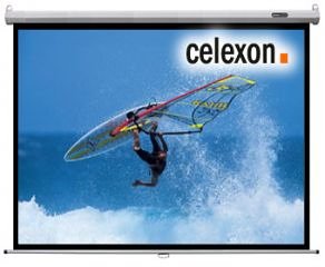 Camcorder: celexon Rollo Leinwand Economy 211 x 160 cm 4:3 Format [PC]