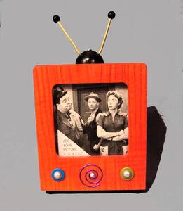 Red tv photo frame Schlabaugh And Sons