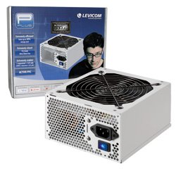 Lautsprecher: LEVICOM PolarPower 700 Watt ATX 12V2.0 Active PFC, White case, 13.5cm SilentFan