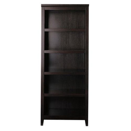 5-Shelf Bookcase - Espresso 