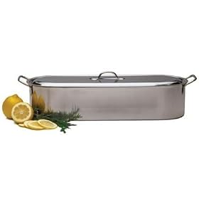 RSVP International Stainless Steel Fish Poacher 22-in. by RSVP