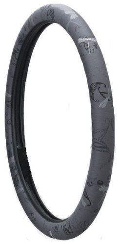 Silver Dragonflies Steering Wheel Cover 