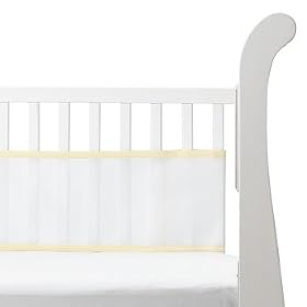 BreathableBaby™ Crib Bumper -Yellow Gingham
