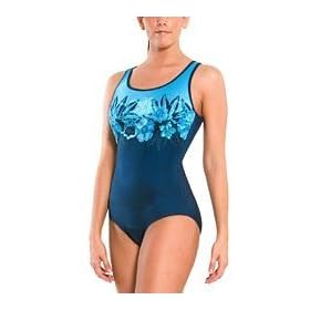 Speedo Women's Lycra Botanical Twist Border Print Tummy Panel Classic Fit with Soft Cup Contourback Swimsuit Speedo Women's Lycra Botanical Twist Border Print Tummy Panel Classic Fit with Soft Cup Contourback Swimsuit