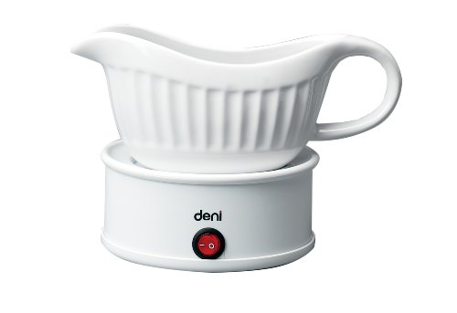 Deni 15501 Gravy Boat and Syrup Warmer, White