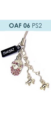 Festplatten: SUSHI Handyschmuck Kristall-Schuh OAF06