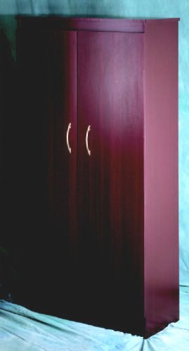 5 Shelf Storage Cabinet in Mahogany - Wall Street Collection AZURA 263