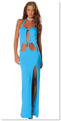 Sexy Cutout Dress With Slit Side and Metal O-Ring