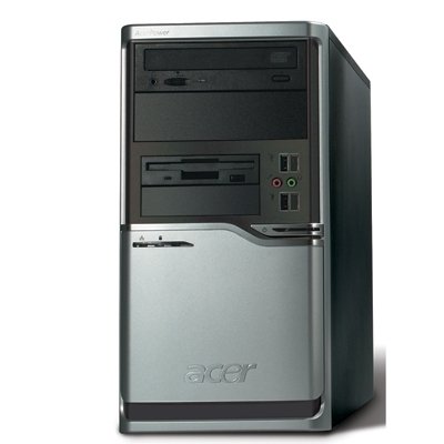 Acer AcerPower Desktop PC (Intel Pentium 4 Processor, 512 MB RAM, 80 GB Hard Drive, DVD Dual Drive,  XP Pro)