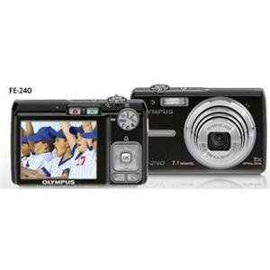 Olympus Stylus FE-240 7.1MP Digital Camera with Dual Image Stabilized 5x Optical Zoom (Black)
