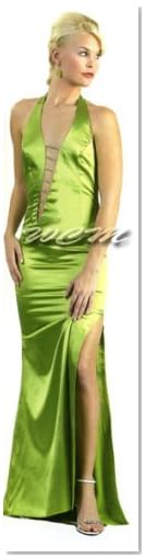 Sexy Deep V w/ Front Slit Dress Evening Dress Prom Dress Formal Dress