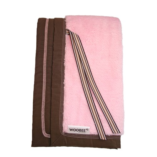 WooBee All Weather Blanket- Pink/Chocolate