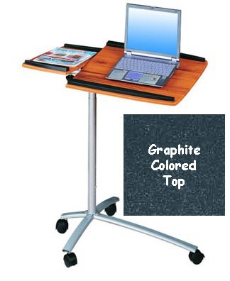Mobile Laptop Desk - (Graphite/Silver)