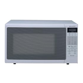 Sharp R-320HW 1200 Watts Mid Size Microwave Oven, white by Sharp