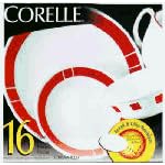 Corelle 16-pc. Dinnerware Set - Urban Red by Dinnerware